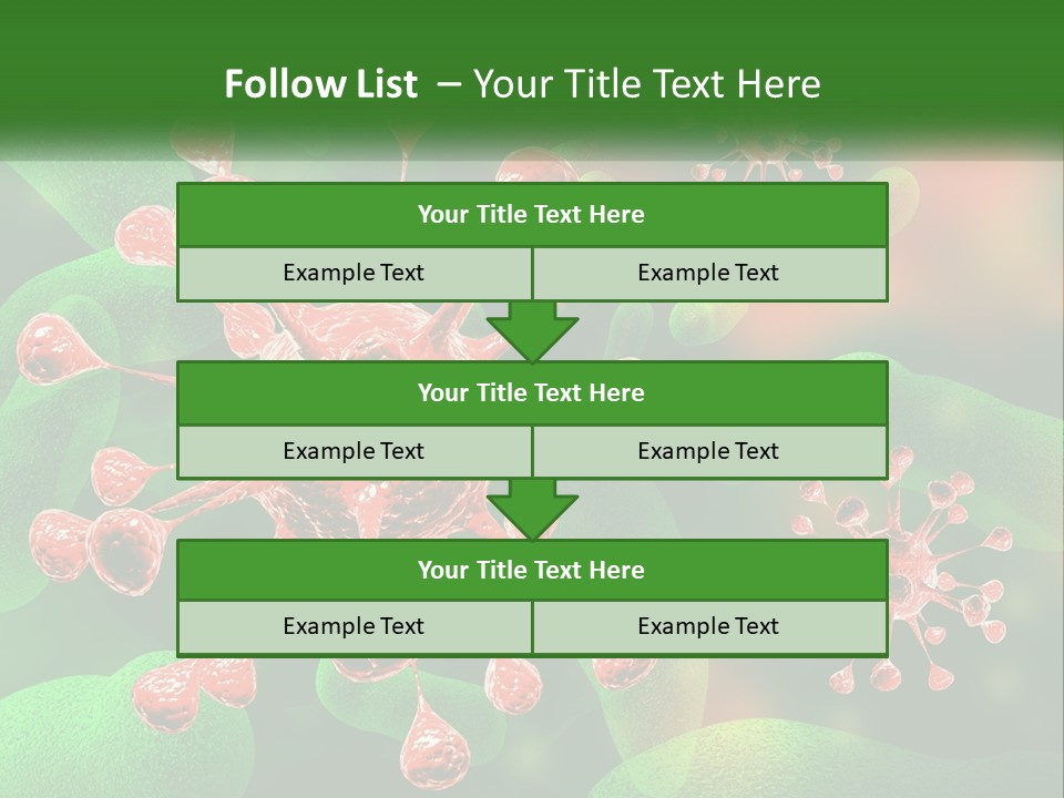 A Computer Generated Image Of A Red And Green Corona PowerPoint Template
