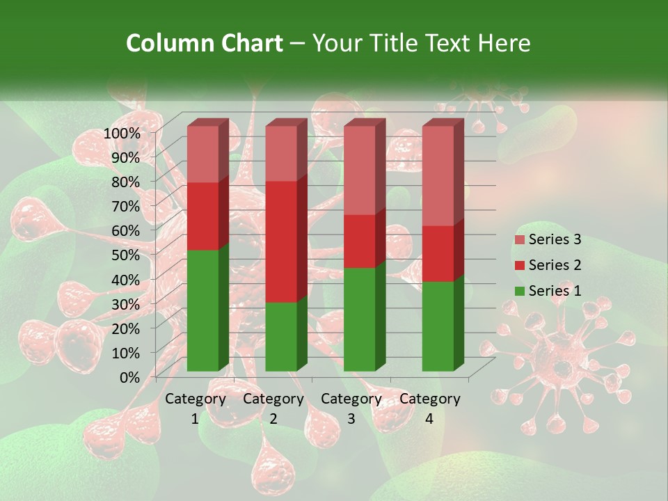 A Computer Generated Image Of A Red And Green Corona PowerPoint Template