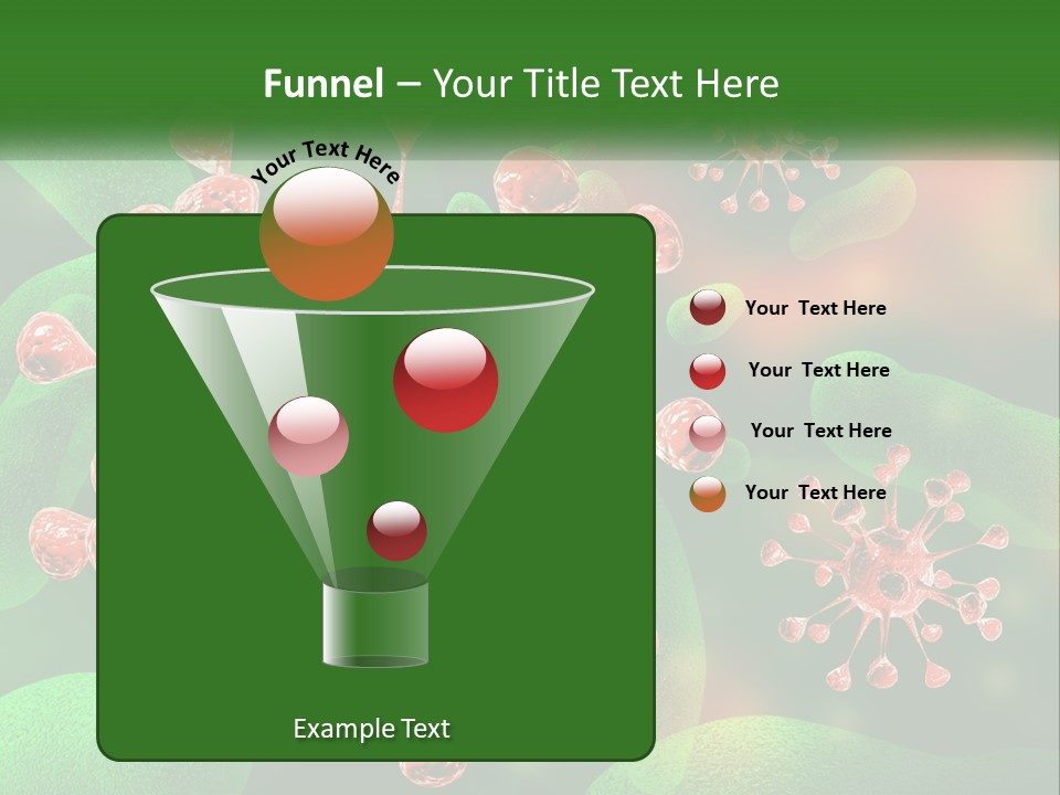 A Computer Generated Image Of A Red And Green Corona PowerPoint Template