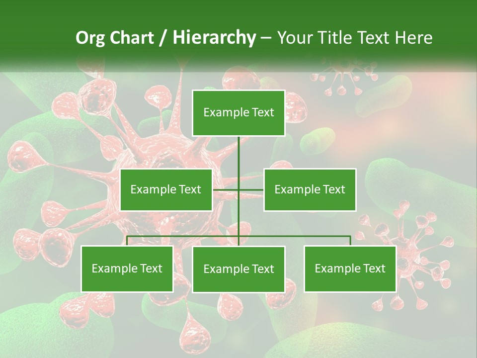 A Computer Generated Image Of A Red And Green Corona PowerPoint Template
