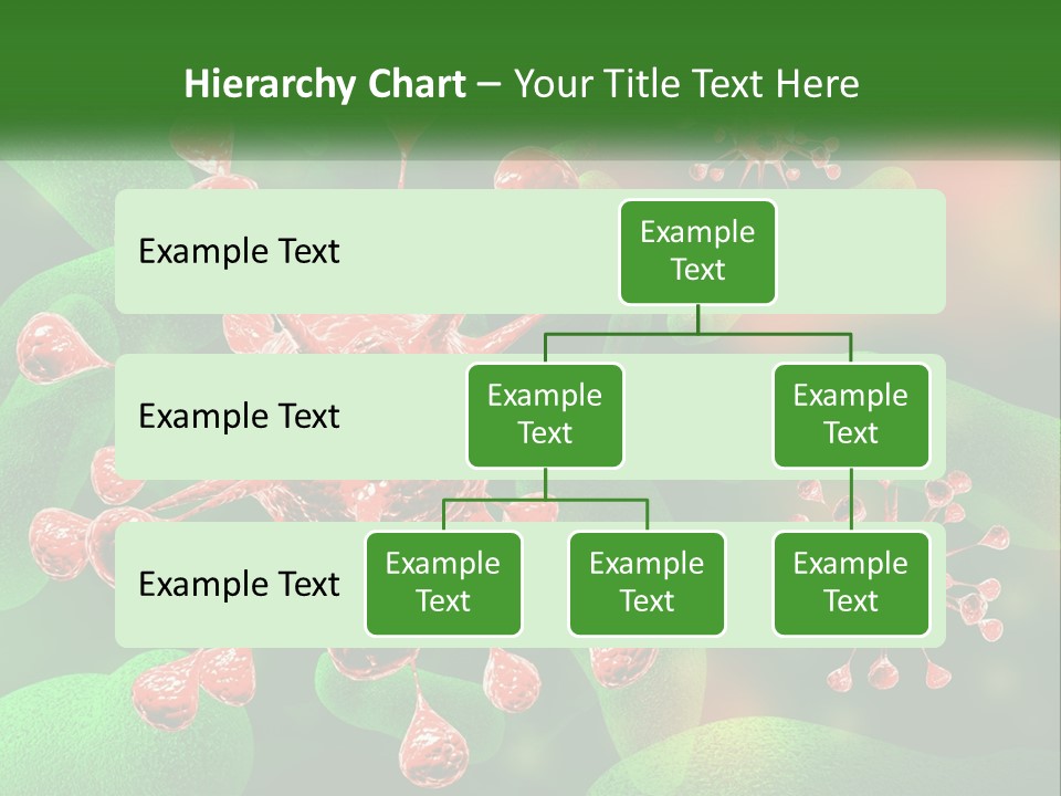 A Computer Generated Image Of A Red And Green Corona PowerPoint Template