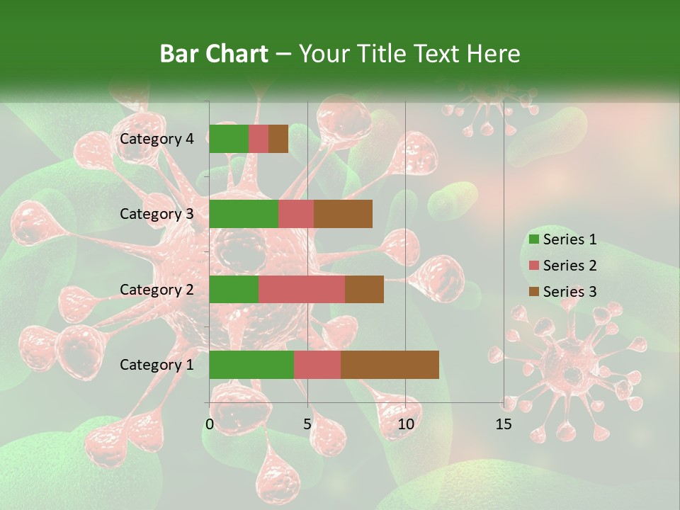 A Computer Generated Image Of A Red And Green Corona PowerPoint Template