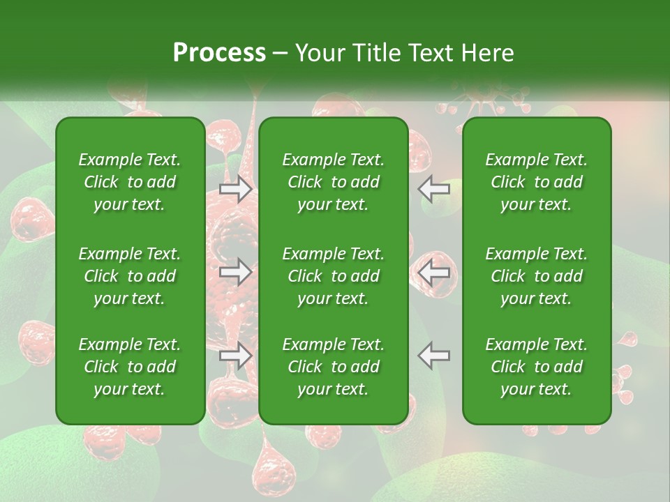 A Computer Generated Image Of A Red And Green Corona PowerPoint Template