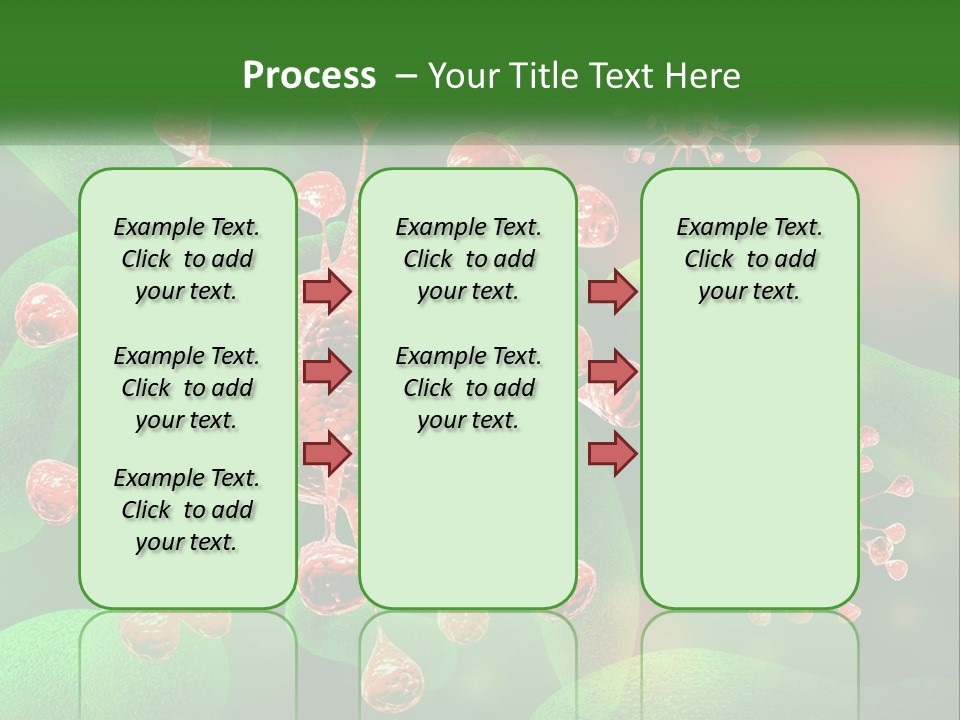 A Computer Generated Image Of A Red And Green Corona PowerPoint Template