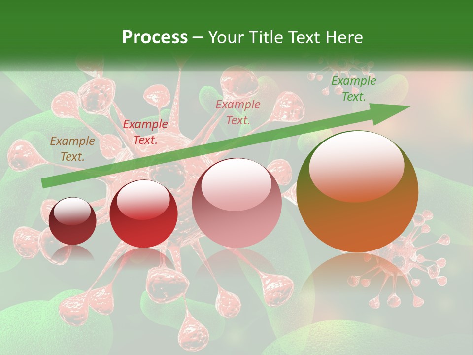 A Computer Generated Image Of A Red And Green Corona PowerPoint Template