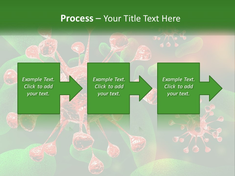 A Computer Generated Image Of A Red And Green Corona PowerPoint Template