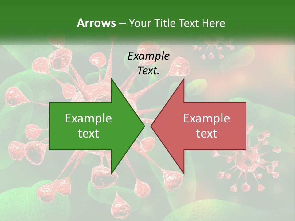 A Computer Generated Image Of A Red And Green Corona PowerPoint Template