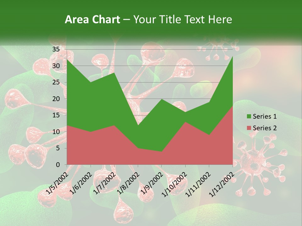 A Computer Generated Image Of A Red And Green Corona PowerPoint Template