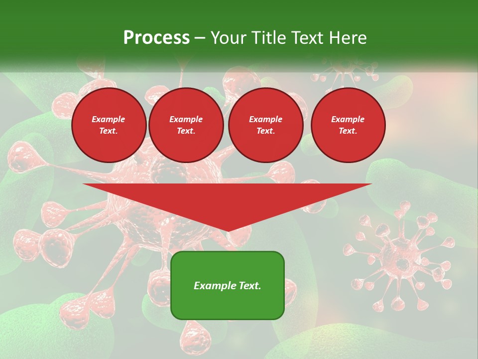 A Computer Generated Image Of A Red And Green Corona PowerPoint Template