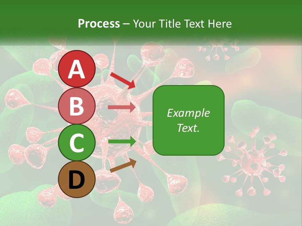 A Computer Generated Image Of A Red And Green Corona PowerPoint Template