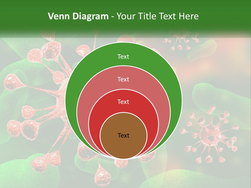 A Computer Generated Image Of A Red And Green Corona PowerPoint Template