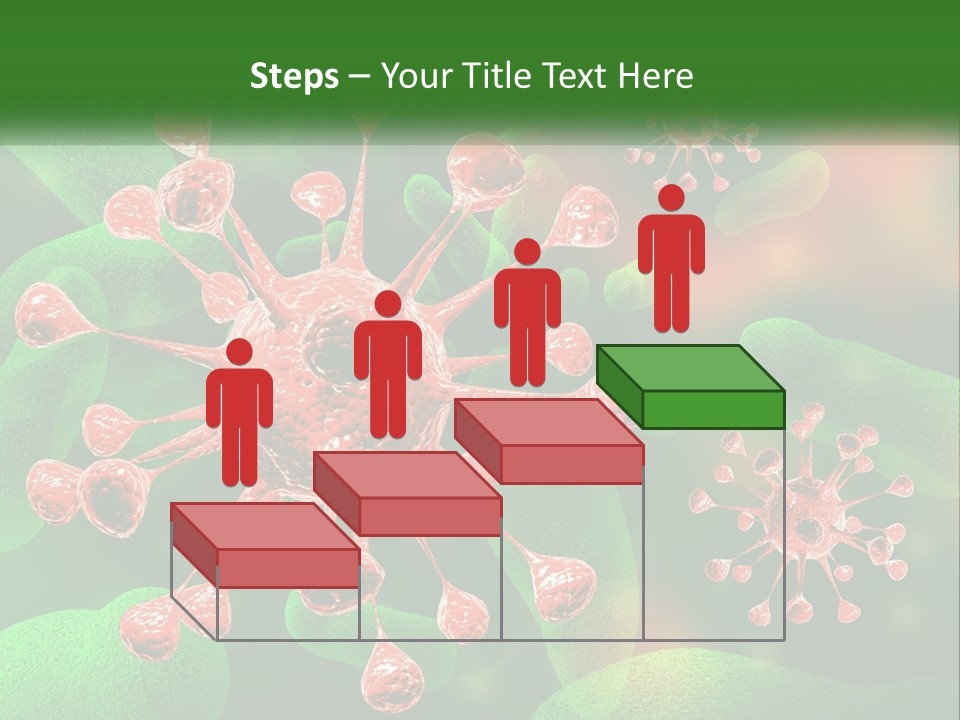 A Computer Generated Image Of A Red And Green Corona PowerPoint Template