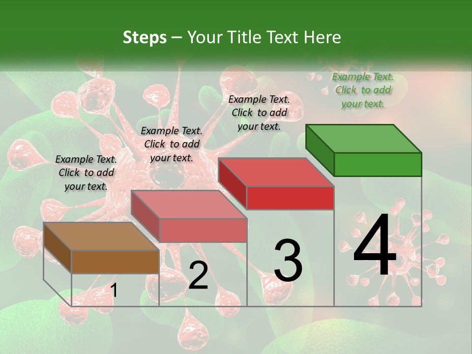 A Computer Generated Image Of A Red And Green Corona PowerPoint Template