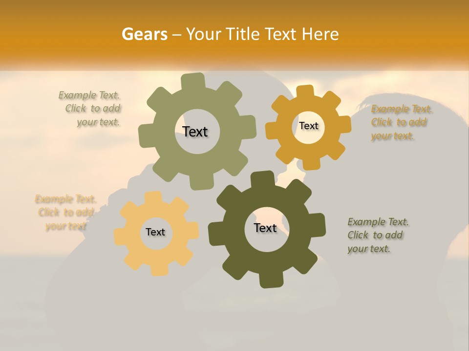 A Silhouette Of A Man And A Woman Facing Each Other PowerPoint Template
