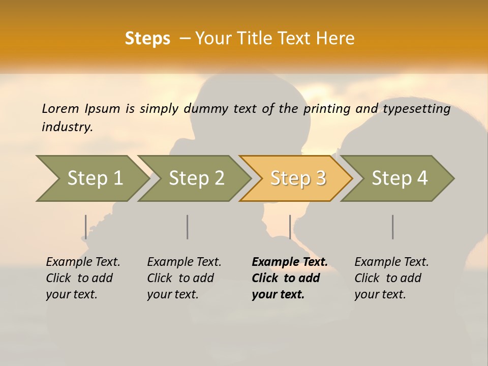 A Silhouette Of A Man And A Woman Facing Each Other PowerPoint Template