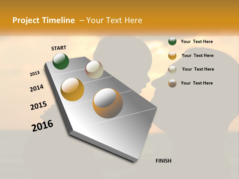 A Silhouette Of A Man And A Woman Facing Each Other PowerPoint Template