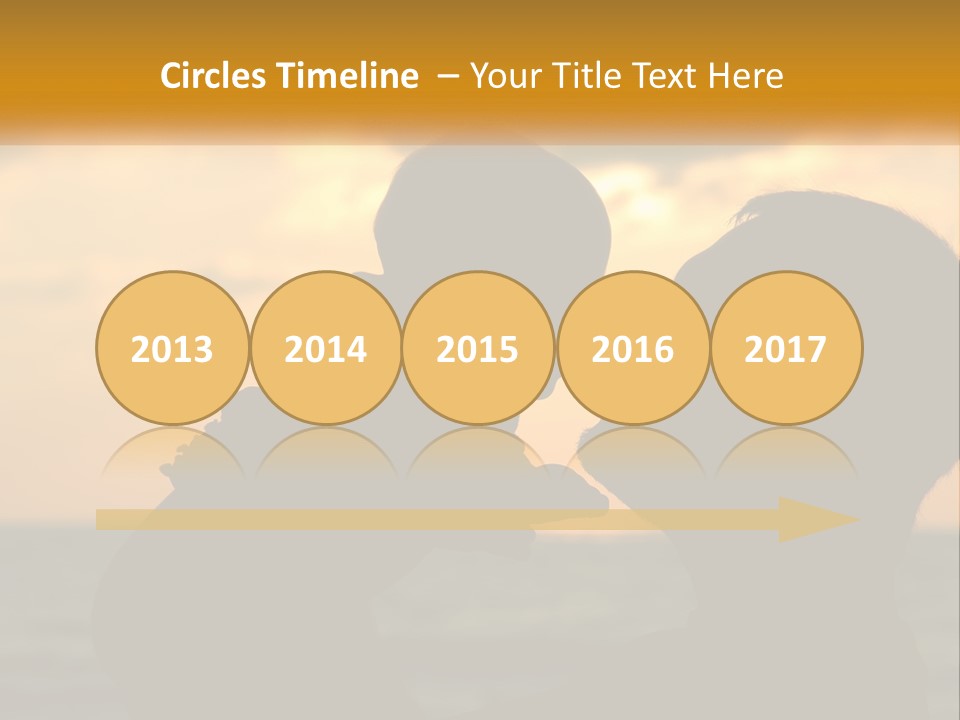A Silhouette Of A Man And A Woman Facing Each Other PowerPoint Template