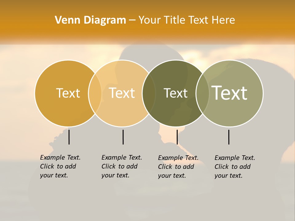 A Silhouette Of A Man And A Woman Facing Each Other PowerPoint Template