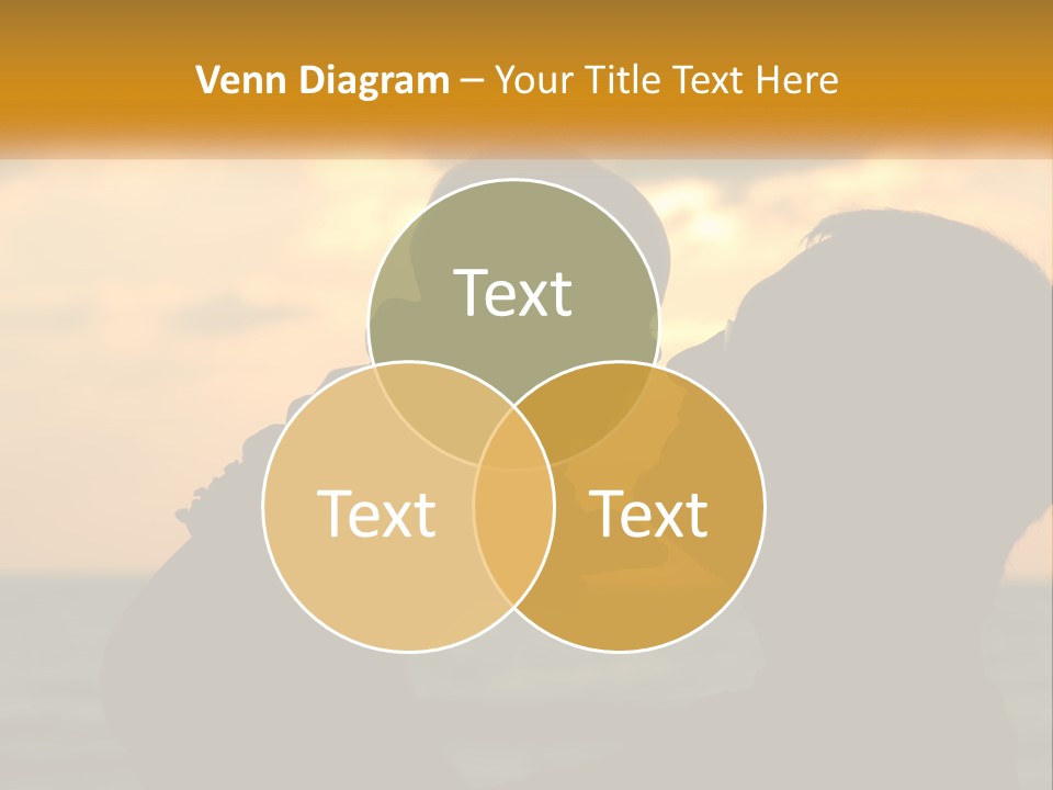 A Silhouette Of A Man And A Woman Facing Each Other PowerPoint Template
