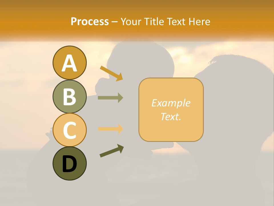 A Silhouette Of A Man And A Woman Facing Each Other PowerPoint Template