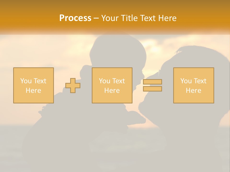 A Silhouette Of A Man And A Woman Facing Each Other PowerPoint Template
