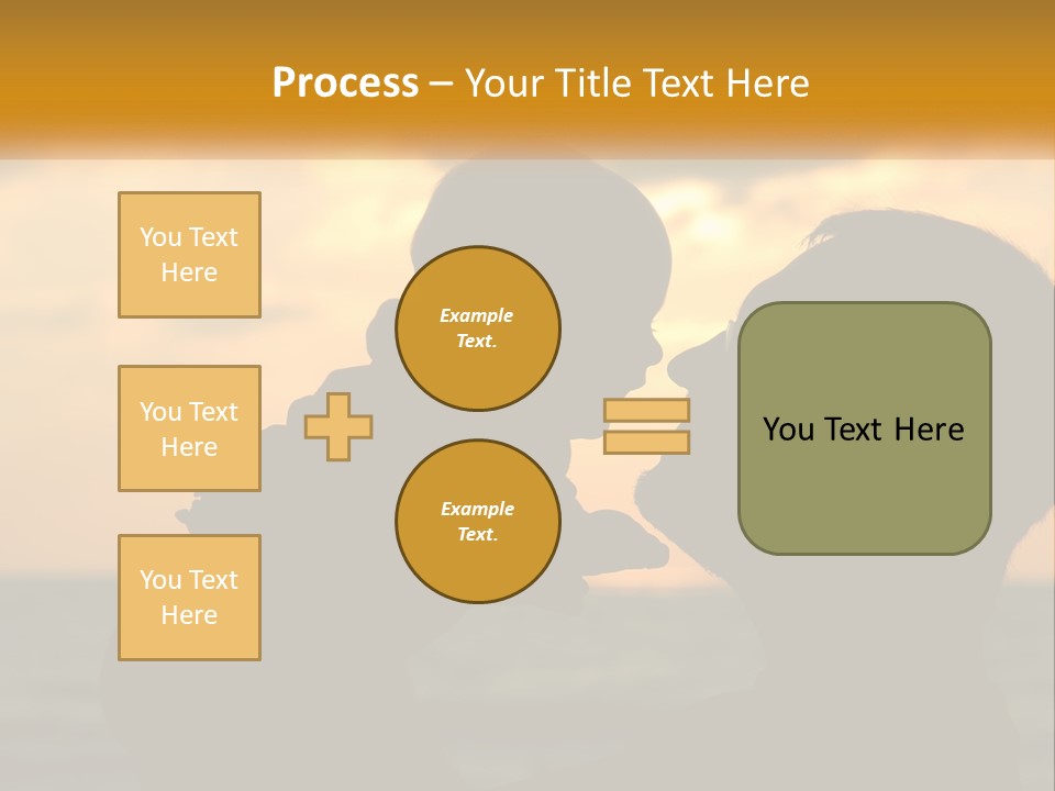 A Silhouette Of A Man And A Woman Facing Each Other PowerPoint Template
