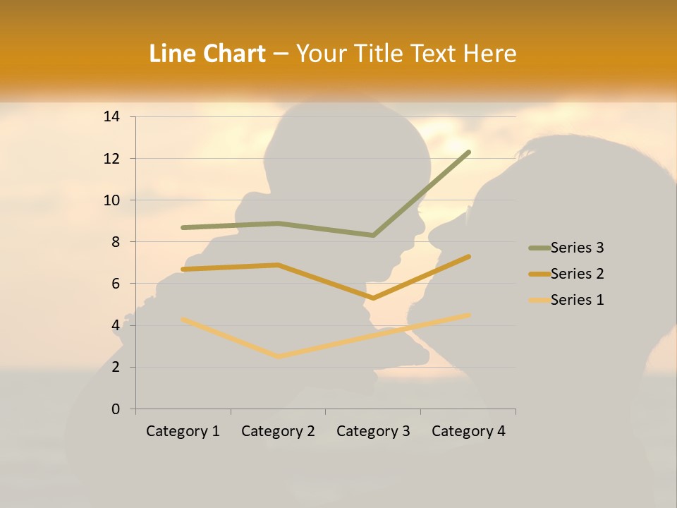 A Silhouette Of A Man And A Woman Facing Each Other PowerPoint Template