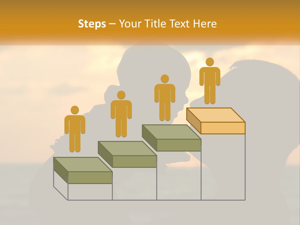 A Silhouette Of A Man And A Woman Facing Each Other PowerPoint Template