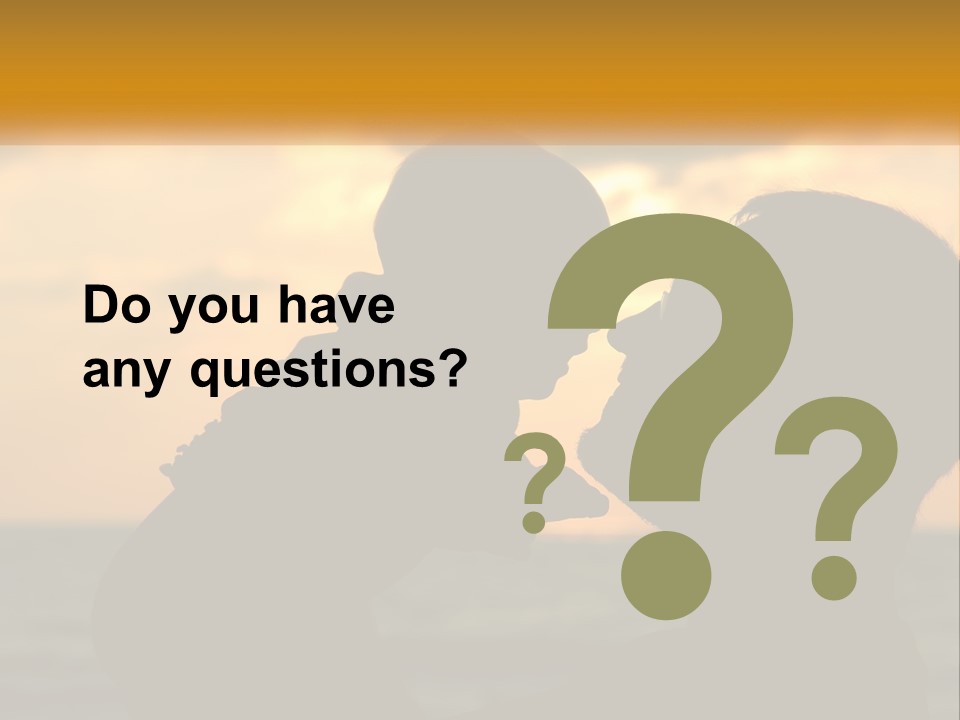 A Silhouette Of A Man And A Woman Facing Each Other PowerPoint Template
