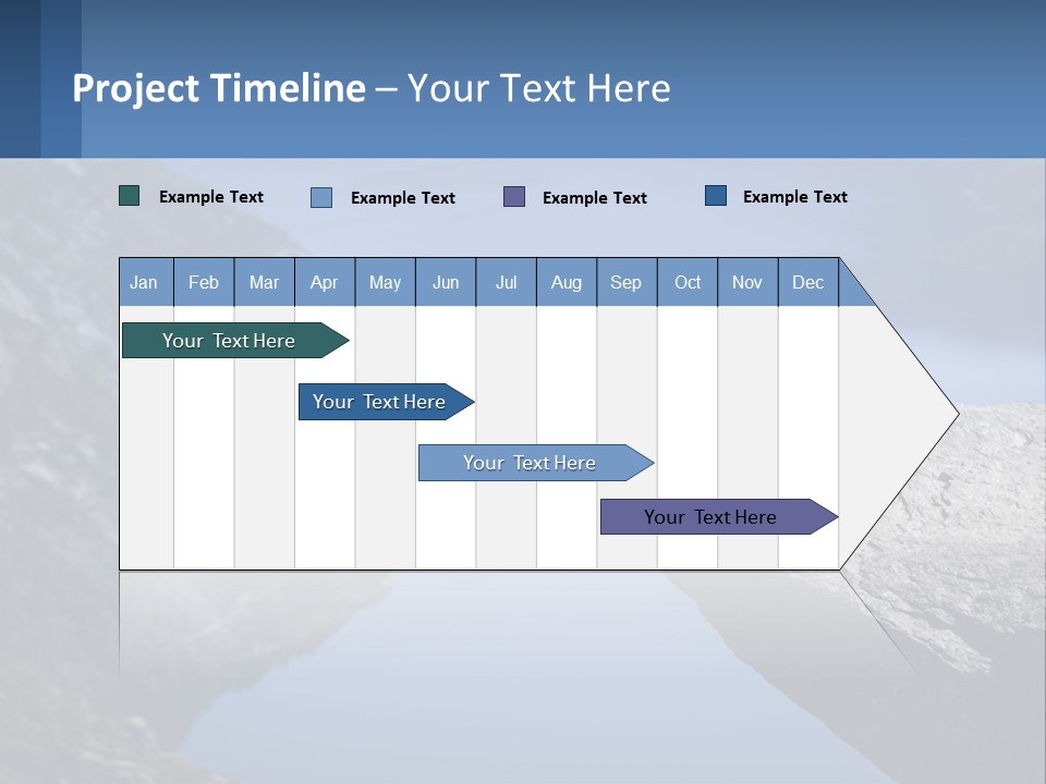 A Person Sitting On Top Of A Cliff Overlooking A Lake PowerPoint Template