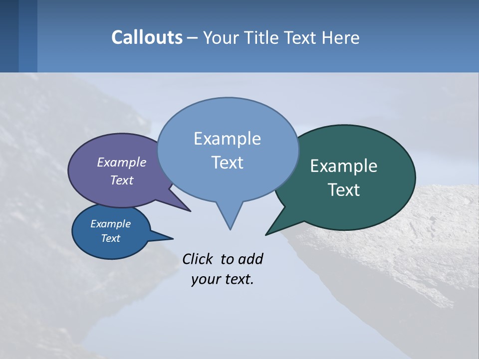 A Person Sitting On Top Of A Cliff Overlooking A Lake PowerPoint Template