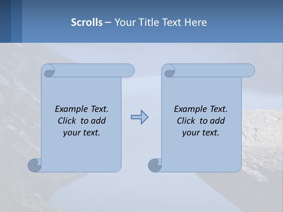 A Person Sitting On Top Of A Cliff Overlooking A Lake PowerPoint Template