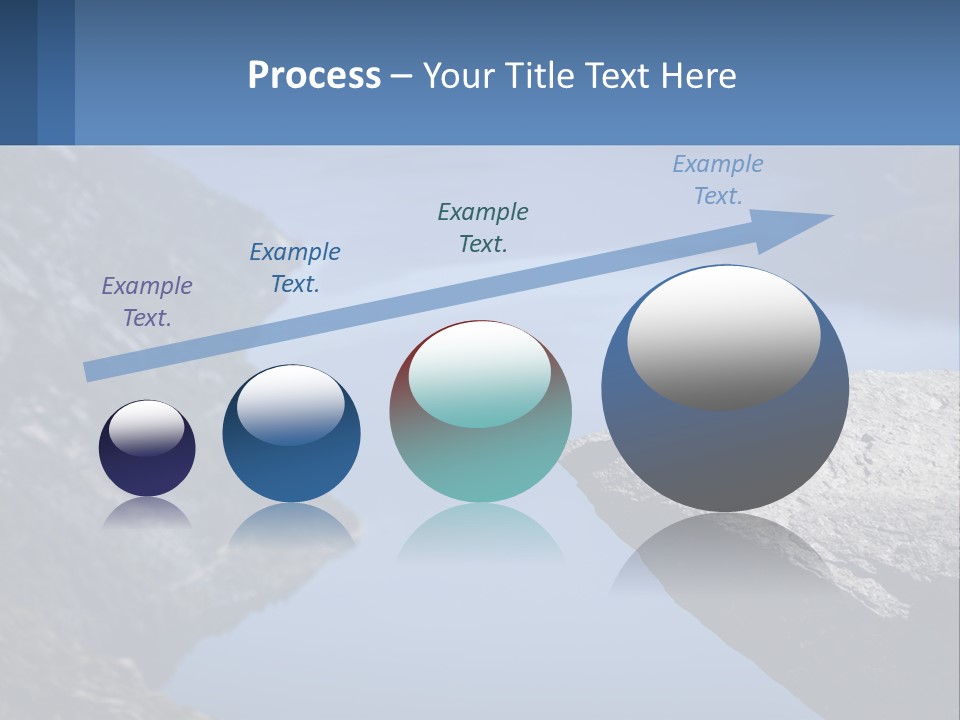 A Person Sitting On Top Of A Cliff Overlooking A Lake PowerPoint Template