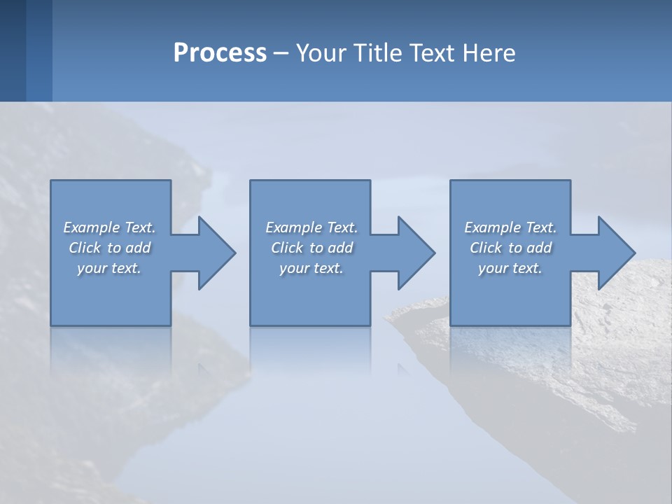 A Person Sitting On Top Of A Cliff Overlooking A Lake PowerPoint Template