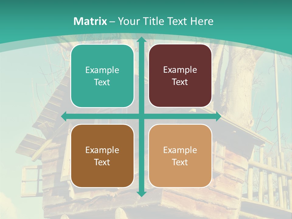 A Tree House In The Middle Of A Forest PowerPoint Template