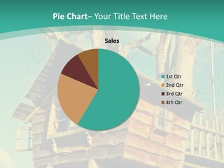 A Tree House In The Middle Of A Forest PowerPoint Template