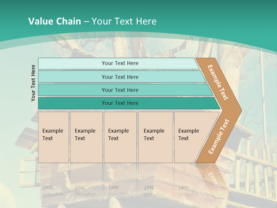 A Tree House In The Middle Of A Forest PowerPoint Template