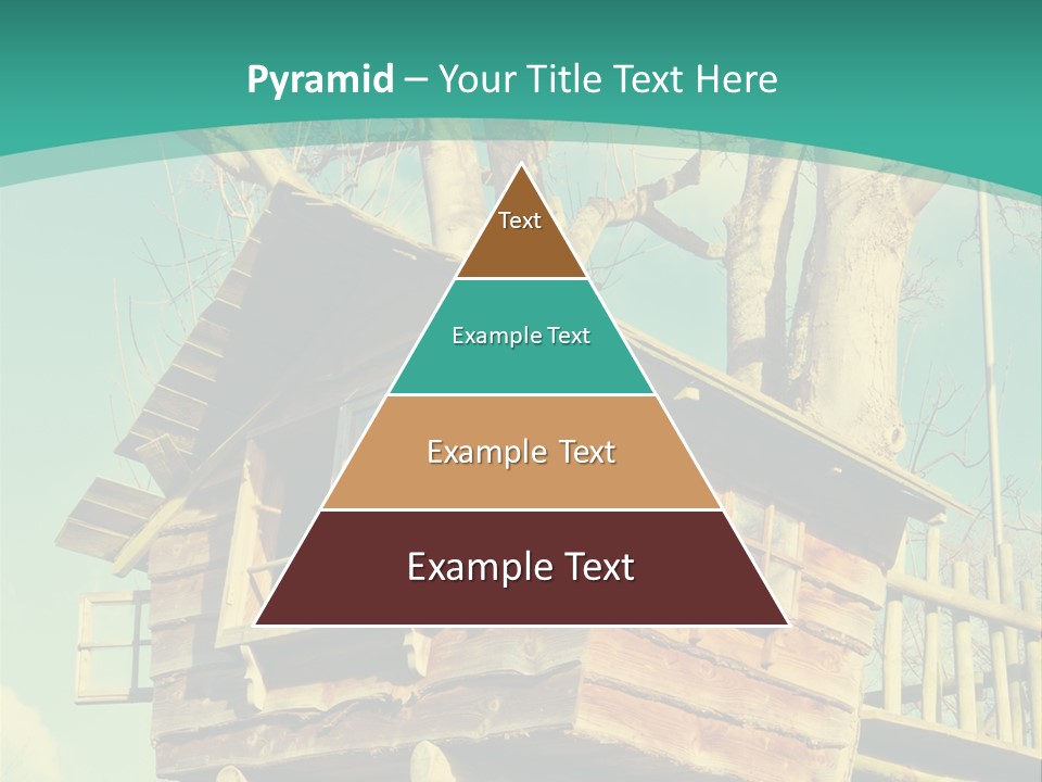 A Tree House In The Middle Of A Forest PowerPoint Template
