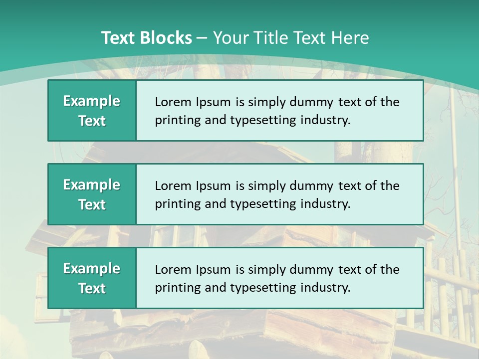 A Tree House In The Middle Of A Forest PowerPoint Template