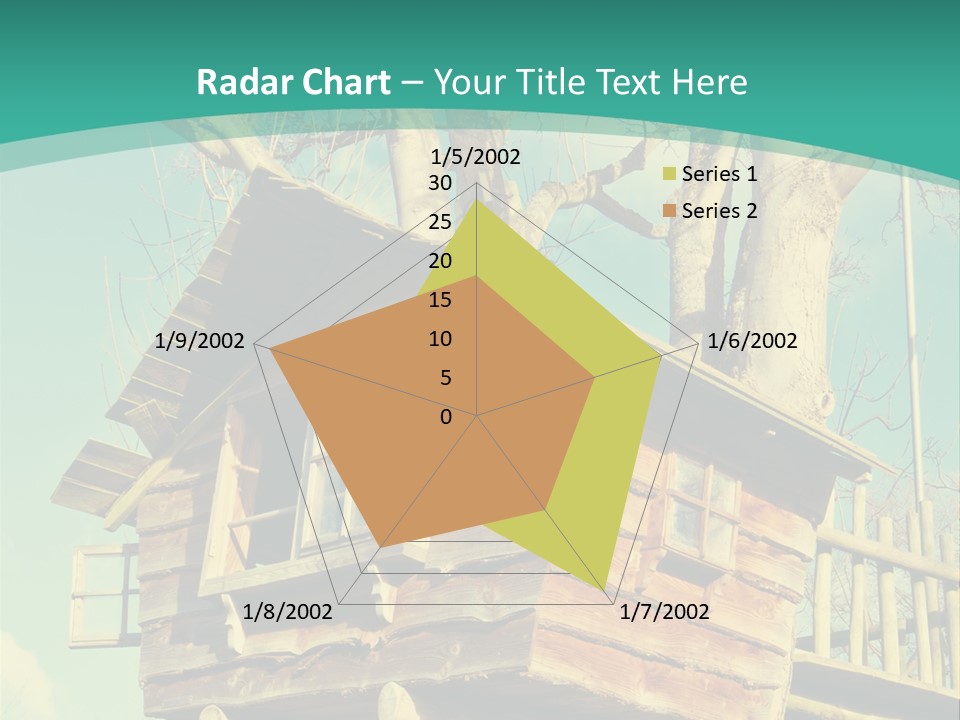 A Tree House In The Middle Of A Forest PowerPoint Template