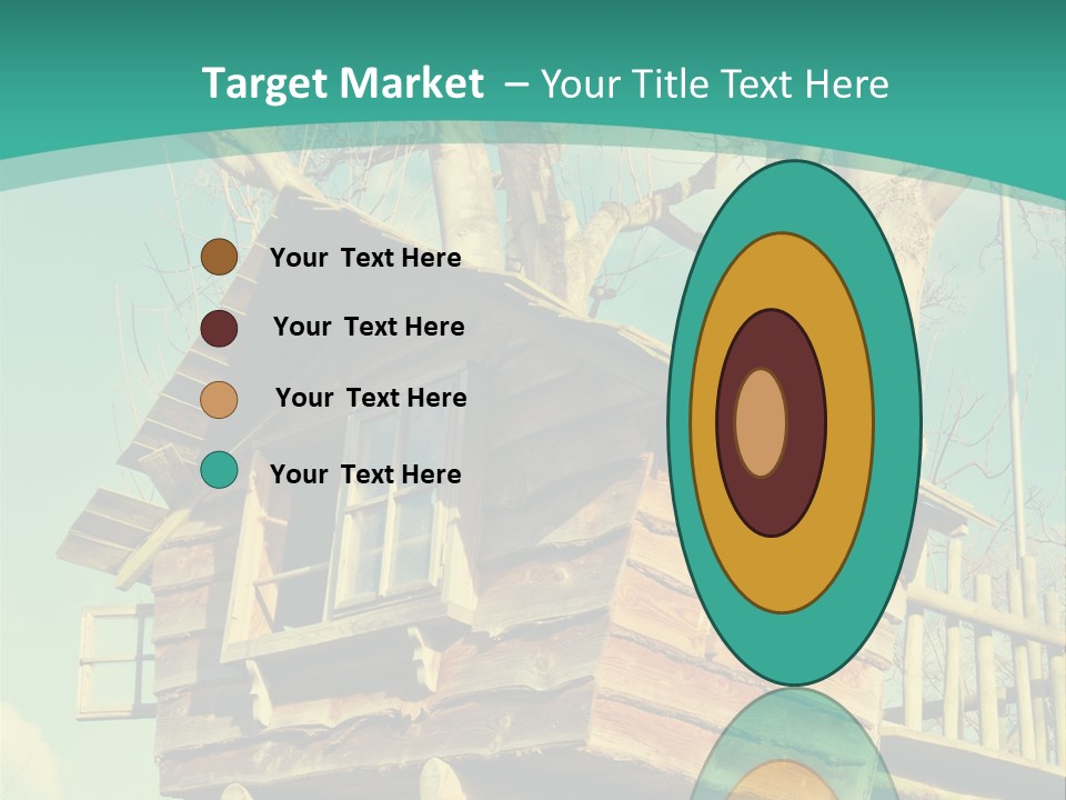 A Tree House In The Middle Of A Forest PowerPoint Template
