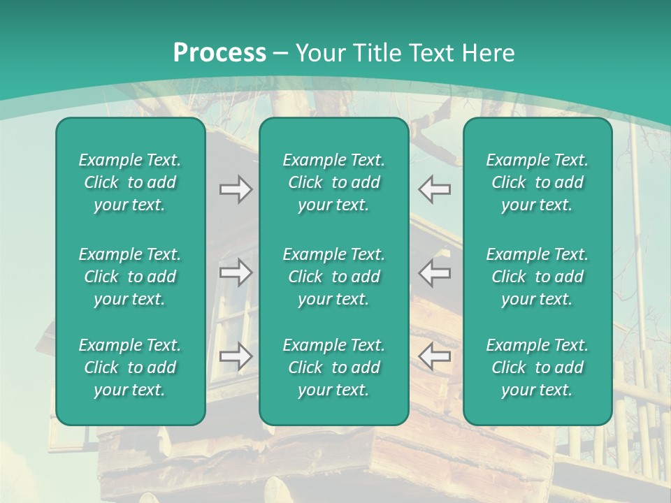 A Tree House In The Middle Of A Forest PowerPoint Template