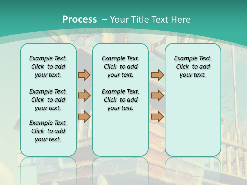 A Tree House In The Middle Of A Forest PowerPoint Template