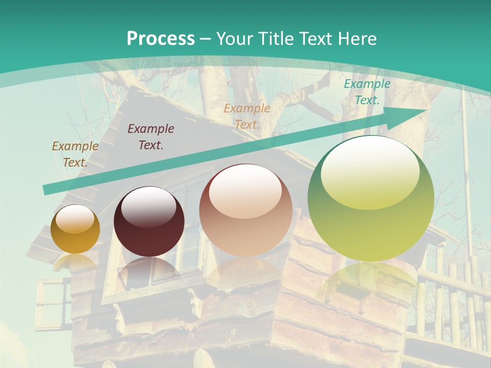 A Tree House In The Middle Of A Forest PowerPoint Template