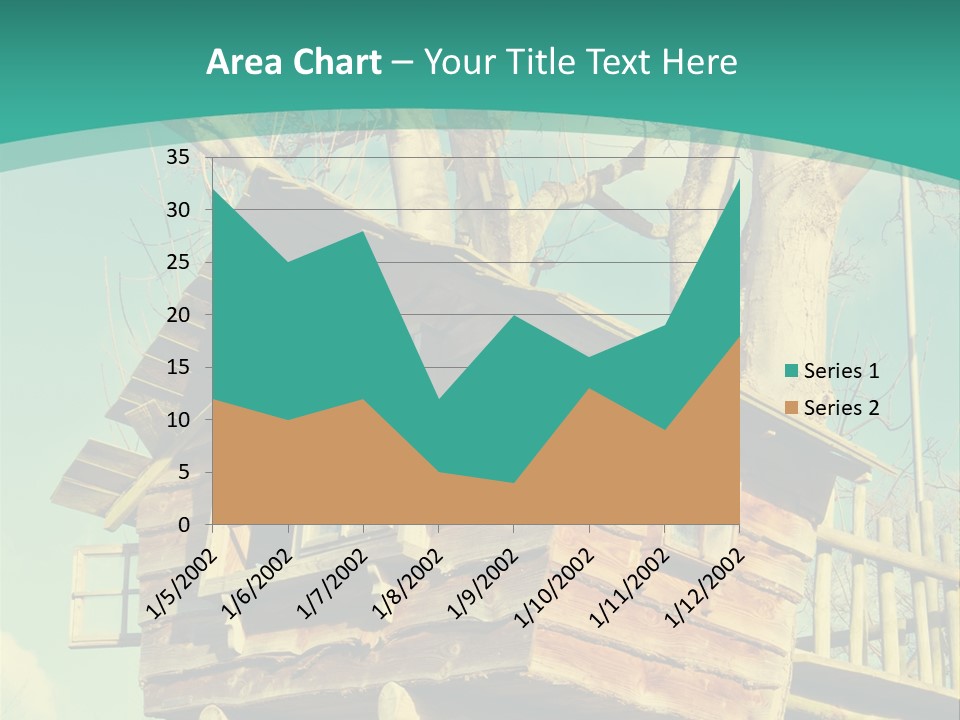A Tree House In The Middle Of A Forest PowerPoint Template