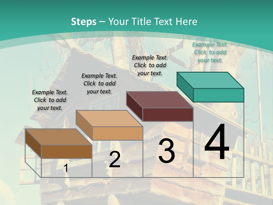A Tree House In The Middle Of A Forest PowerPoint Template