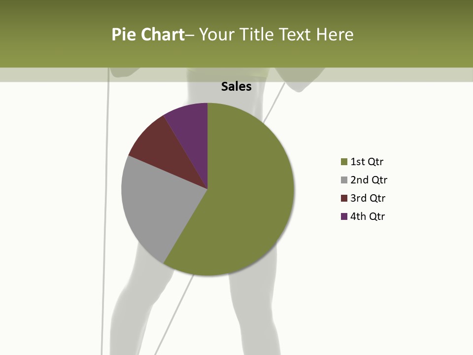 A Woman In A Sports Bra Top Is Holding A Pole PowerPoint Template