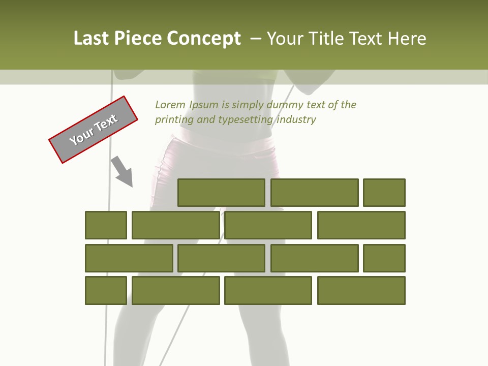 A Woman In A Sports Bra Top Is Holding A Pole PowerPoint Template