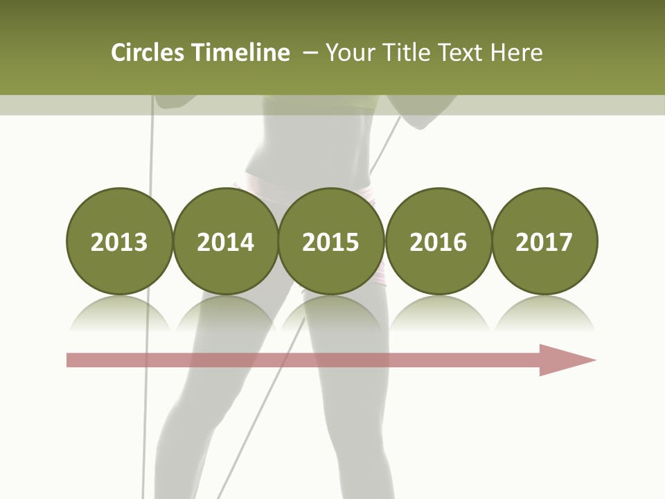 A Woman In A Sports Bra Top Is Holding A Pole PowerPoint Template