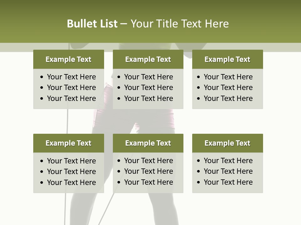A Woman In A Sports Bra Top Is Holding A Pole PowerPoint Template